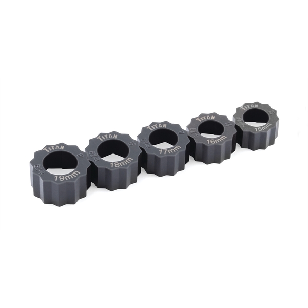 Titan 5-Piece Disposable Damaged Bolt Extractor Ring Set 16058